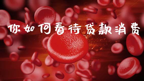 你如何看待贷款消费_https://www.fsyjjx.cn_股票指导_第1张