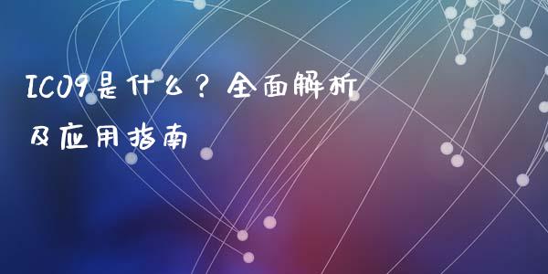 IC09是什么？全面解析及应用指南_https://www.fsyjjx.cn_理财资讯_第1张