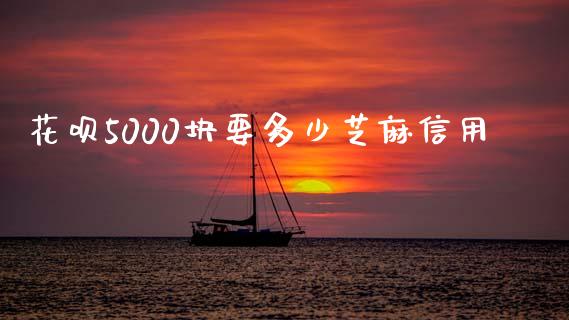 花呗5000块要多少芝麻信用_https://www.fsyjjx.cn_股票指导_第1张