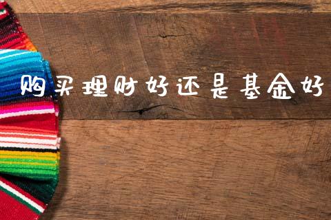 购买理财好还是基金好_https://www.fsyjjx.cn_问财精选_第1张