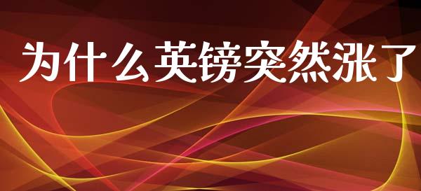 为什么英镑突然涨了_https://www.fsyjjx.cn_股指期货_第1张