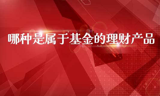 哪种是属于基金的理财产品_https://www.fsyjjx.cn_理财资讯_第1张