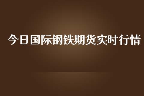 今日国际钢铁期货实时行情_https://www.fsyjjx.cn_期货研报_第1张