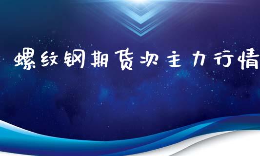 螺纹钢期货次主力行情_https://www.fsyjjx.cn_期货资讯_第1张