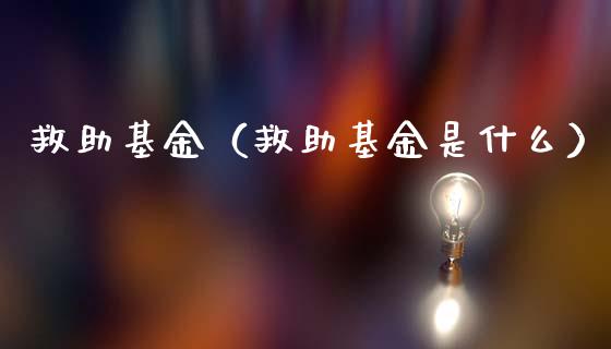 救助基金（救助基金是什么）_https://www.fsyjjx.cn_问财精选_第1张