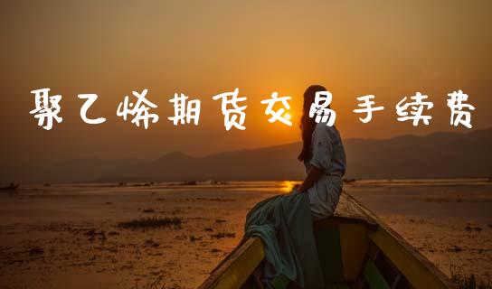 聚乙烯期货交易手续费_https://www.fsyjjx.cn_理财资讯_第1张