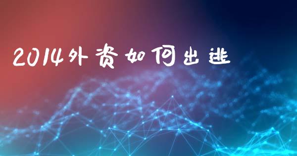 2014外资如何出逃_https://www.fsyjjx.cn_期货在线_第1张
