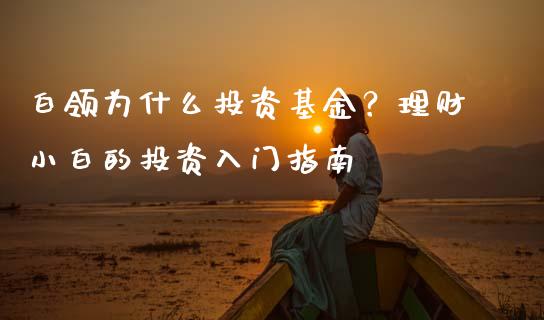 白领为什么投资基金？理财小白的投资入门指南_https://www.fsyjjx.cn_期货资讯_第1张