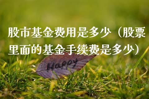 股市基金费用是多少（股票里面的基金手续费是多少）_https://www.fsyjjx.cn_理财资讯_第1张