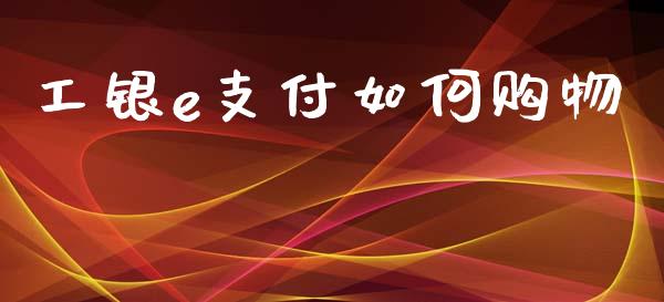 工银e支付如何购物_https://www.fsyjjx.cn_问财精选_第1张