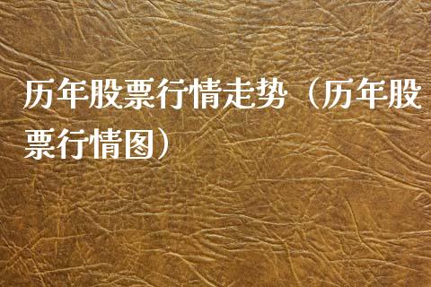 历年股票行情走势（历年股票行情图）_https://www.fsyjjx.cn_股指期货_第1张