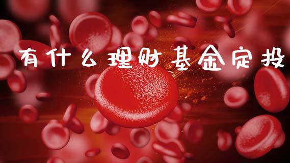 有什么理财基金定投_https://www.fsyjjx.cn_问财精选_第1张
