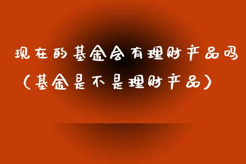 现在的基金会有理财产品吗（基金是不是理财产品）_https://www.fsyjjx.cn_理财资讯_第1张