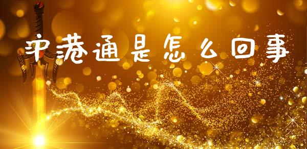 沪港通是怎么回事_https://www.fsyjjx.cn_期货在线_第1张