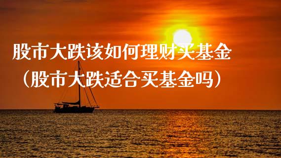 股市大跌该如何理财买基金（股市大跌适合买基金吗）_https://www.fsyjjx.cn_理财资讯_第1张