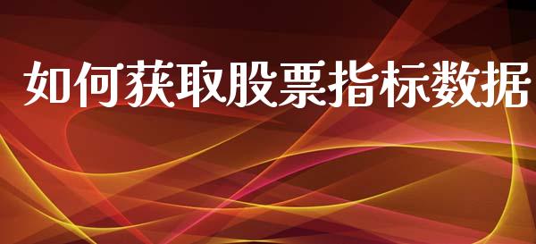 如何获取股票指标数据_https://www.fsyjjx.cn_股指期货_第1张