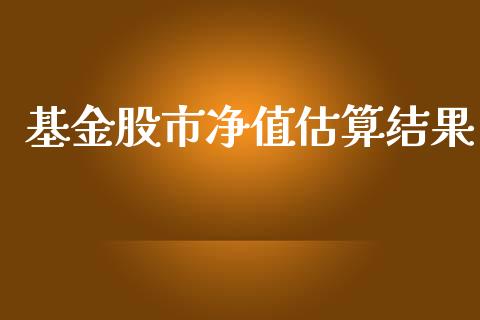 基金股市净值估算结果_https://www.fsyjjx.cn_理财资讯_第1张
