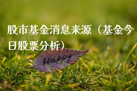 股市基金消息来源（基金今日股票分析）_https://www.fsyjjx.cn_问财精选_第1张