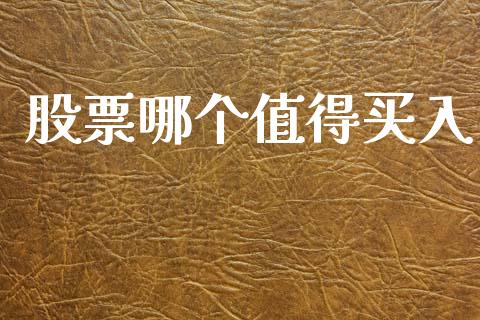 股票哪个值得买入_https://www.fsyjjx.cn_股指期货_第1张