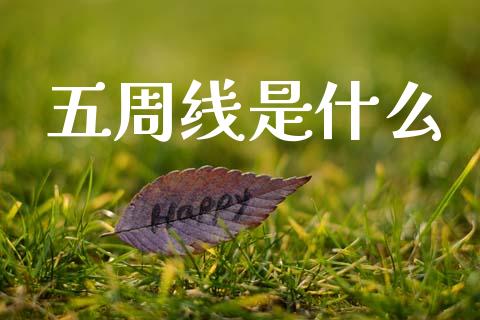 五周线是什么_https://www.fsyjjx.cn_问财精选_第1张