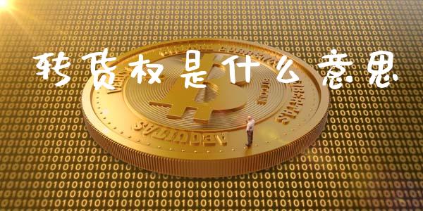 转货权是什么意思_https://www.fsyjjx.cn_期货研报_第1张
