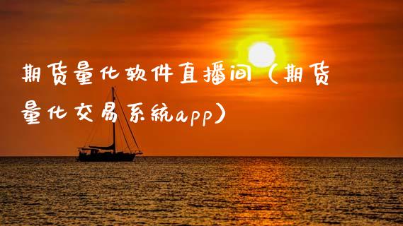 期货量化软件直播间（期货量化交易系统app）_https://www.fsyjjx.cn_期货在线_第1张