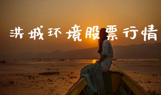 洪城环境股票行情_https://www.fsyjjx.cn_股市分析_第1张
