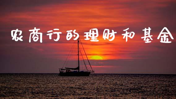 农商行的理财和基金_https://www.fsyjjx.cn_问财精选_第1张