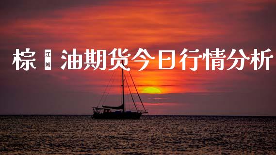 棕榈油期货今日行情分析_https://www.fsyjjx.cn_期货研报_第1张