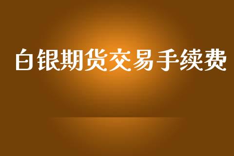 白银期货交易手续费_https://www.fsyjjx.cn_期货研报_第1张