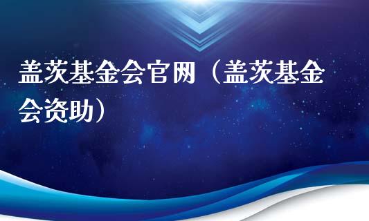 盖茨基金会官网（盖茨基金会资助）_https://www.fsyjjx.cn_问财精选_第1张