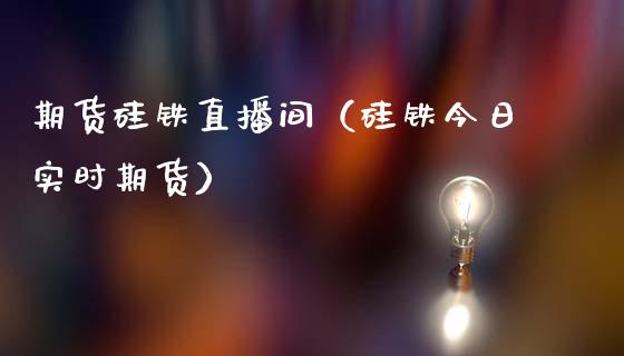 期货硅铁直播间（硅铁今日实时期货）_https://www.fsyjjx.cn_期货在线_第1张