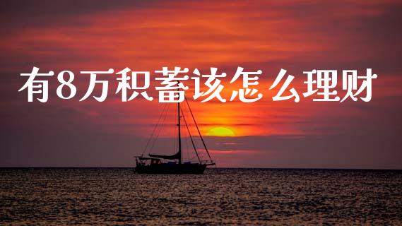 有8万积蓄该怎么理财_https://www.fsyjjx.cn_期货研报_第1张