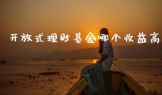 开放式理财基金哪个收益高_https://www.fsyjjx.cn_问财精选_第1张