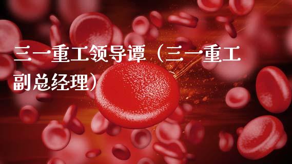三一重工领导谭（三一重工副总经理）_https://www.fsyjjx.cn_股市分析_第1张