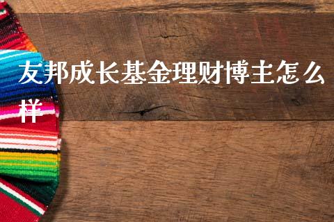 友邦成长基金理财博主怎么样_https://www.fsyjjx.cn_问财精选_第1张