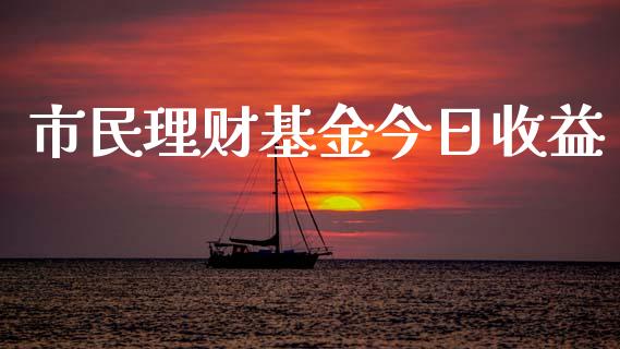 市民理财基金今日收益_https://www.fsyjjx.cn_问财精选_第1张