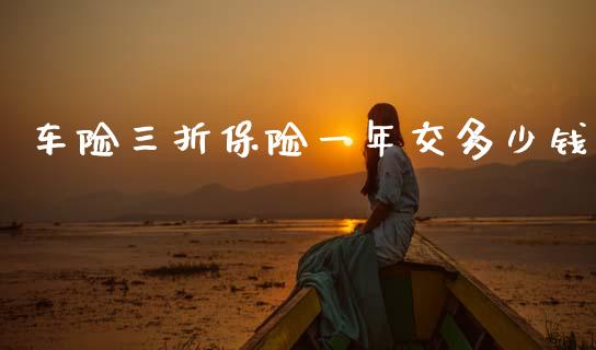 车险三折保险一年交多少钱_https://www.fsyjjx.cn_问财精选_第1张