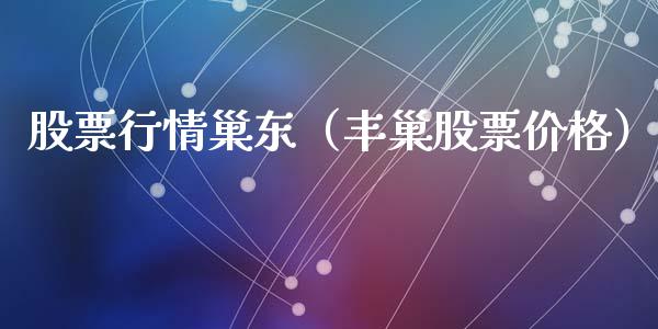 股票行情巢东（丰巢股票价格）_https://www.fsyjjx.cn_股票指导_第1张