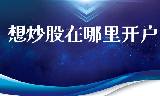 想炒股在哪里开户_https://www.fsyjjx.cn_期货资讯_第1张