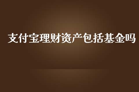 支付宝理财资产包括基金吗_https://www.fsyjjx.cn_问财精选_第1张