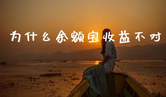 为什么余额宝收益不对_https://www.fsyjjx.cn_问财精选_第1张