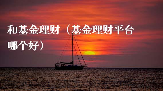 和基金理财（基金理财平台哪个好）_https://www.fsyjjx.cn_问财精选_第1张