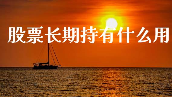 股票长期持有什么用_https://www.fsyjjx.cn_期货资讯_第1张