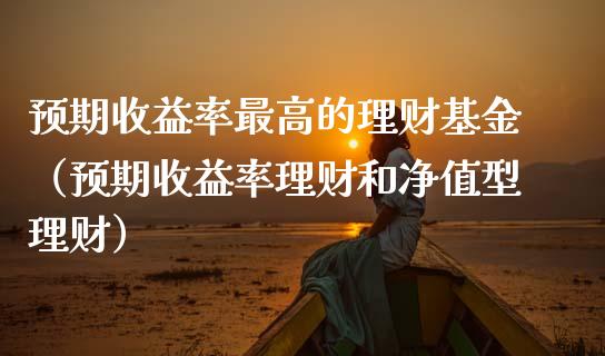 预期收益率最高的理财基金（预期收益率理财和净值型理财）_https://www.fsyjjx.cn_问财精选_第1张