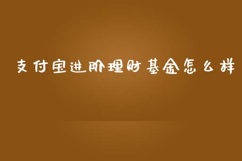 支付宝进阶理财基金怎么样_https://www.fsyjjx.cn_问财精选_第1张