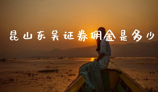 昆山东吴证券佣金是多少_https://www.fsyjjx.cn_期货研报_第1张