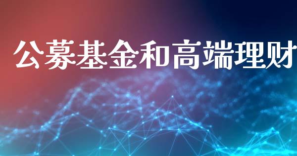 公募基金和高端理财_https://www.fsyjjx.cn_问财精选_第1张