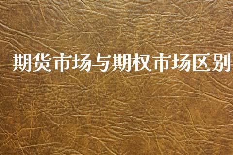 期货市场与期权市场区别_https://www.fsyjjx.cn_股票指导_第1张