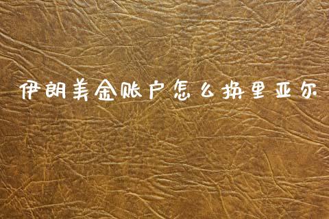 伊朗美金账户怎么换里亚尔_https://www.fsyjjx.cn_期货研报_第1张